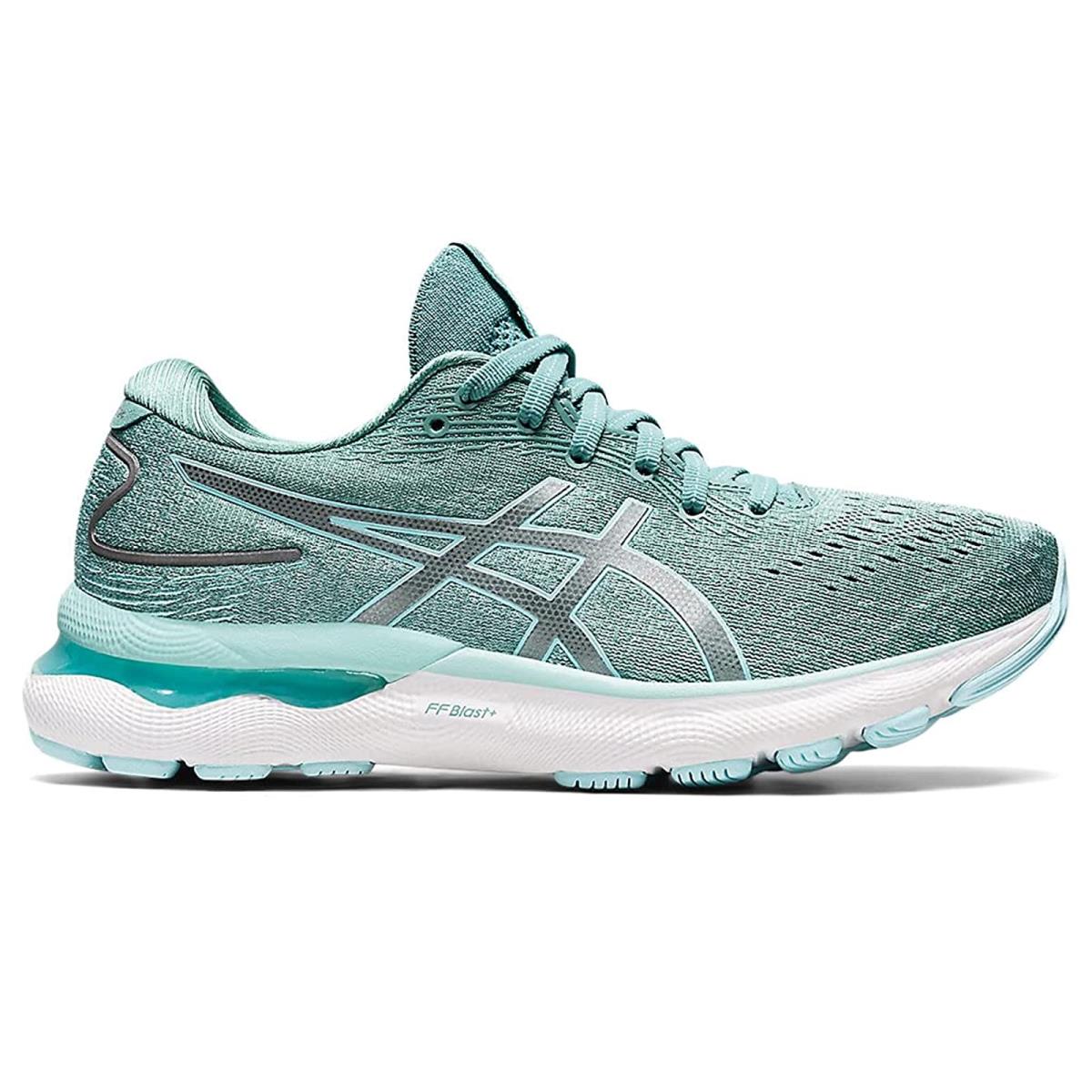 Woman`s Sneakers Athletic Shoes Asics Gel-nimbus 24 Sage/Clear Blue