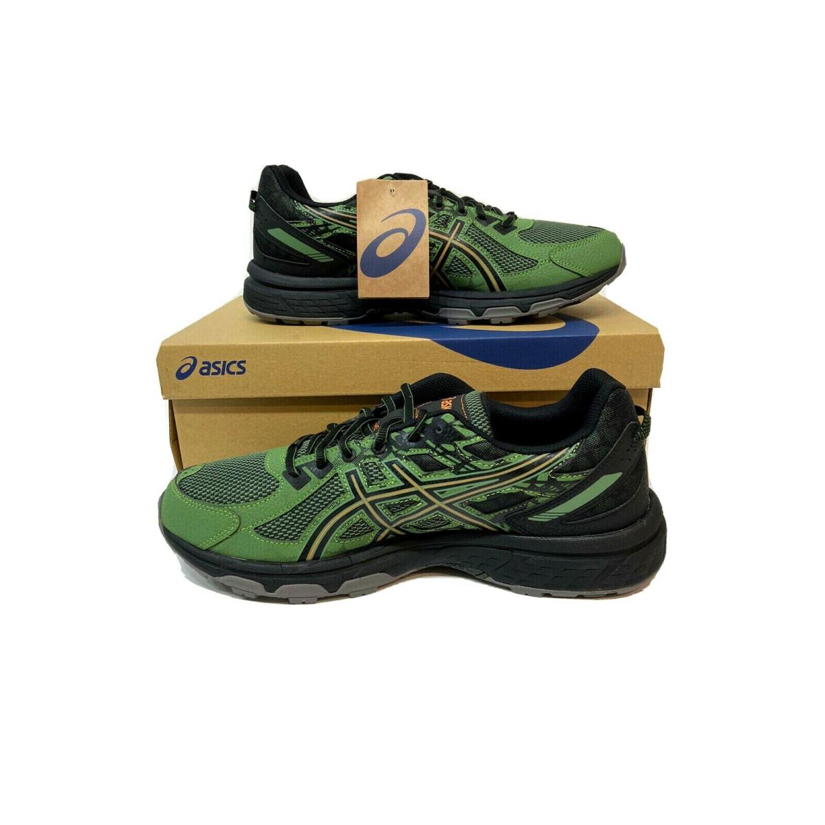 Asics Gel-venture 6 Mens Running Sneakers Shoes Cedar Green Orange Size 12