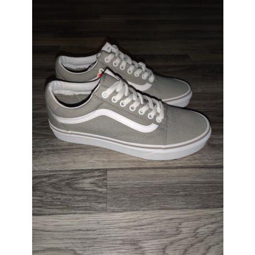 Vans Old Skool Drizzle/true White Gray Skate Shoe Mens Size 7.5 Wms 9