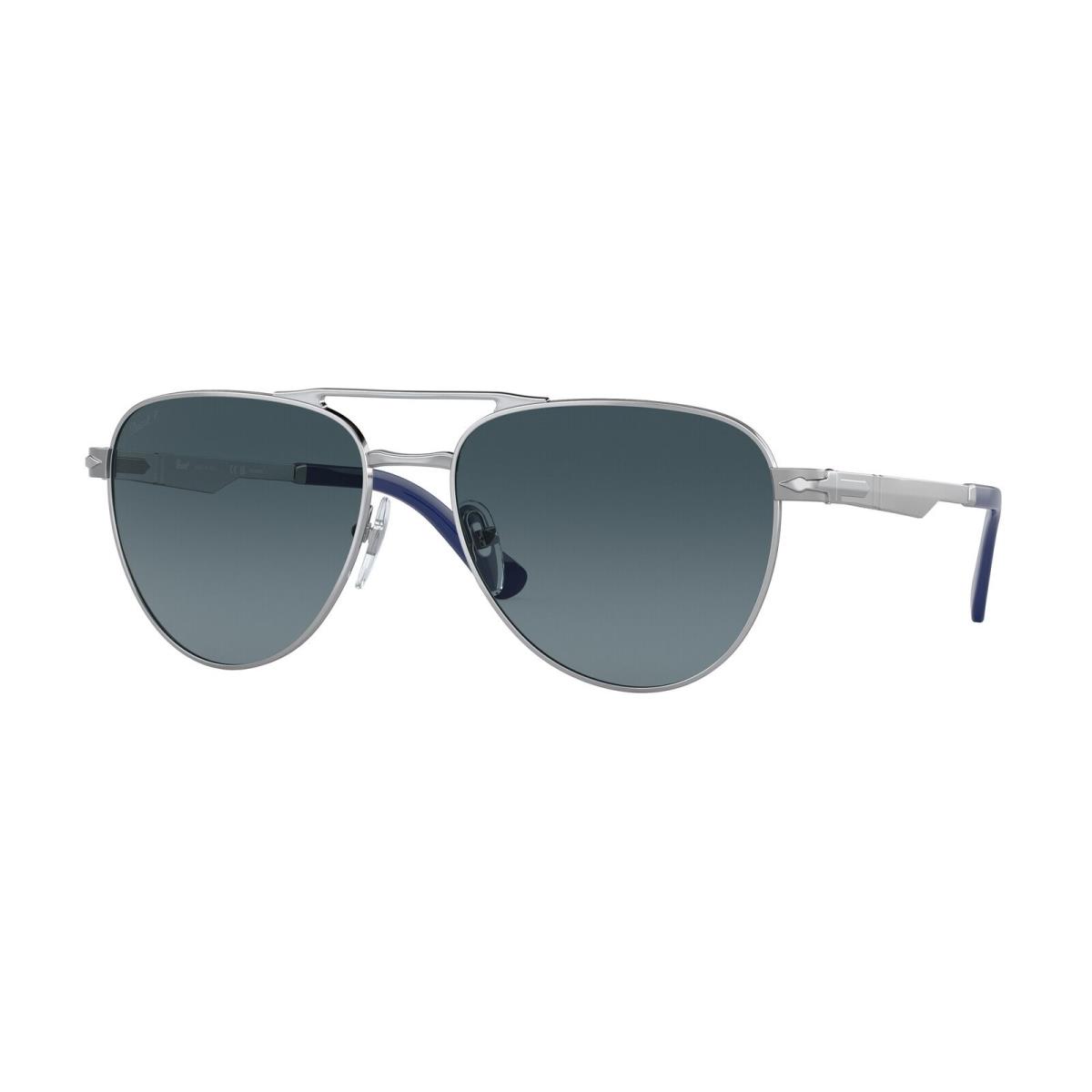 Persol PO1003S 518 S3 Silver Blue Polarized Polarized 58 mm Unisex Sunglasses