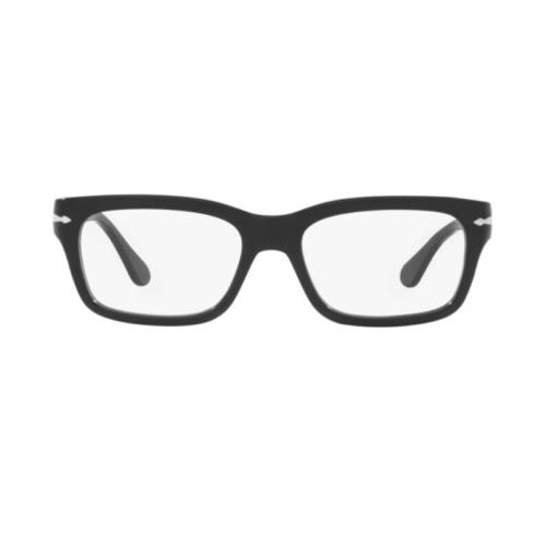 Persol 0PO3301V 95 Black Rectangle Unisex Eyeglasses