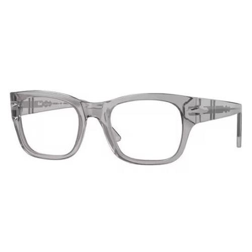 Persol PO3297V 309 Transparent Grey Demo Lens 50 mm Unisex Eyeglasses