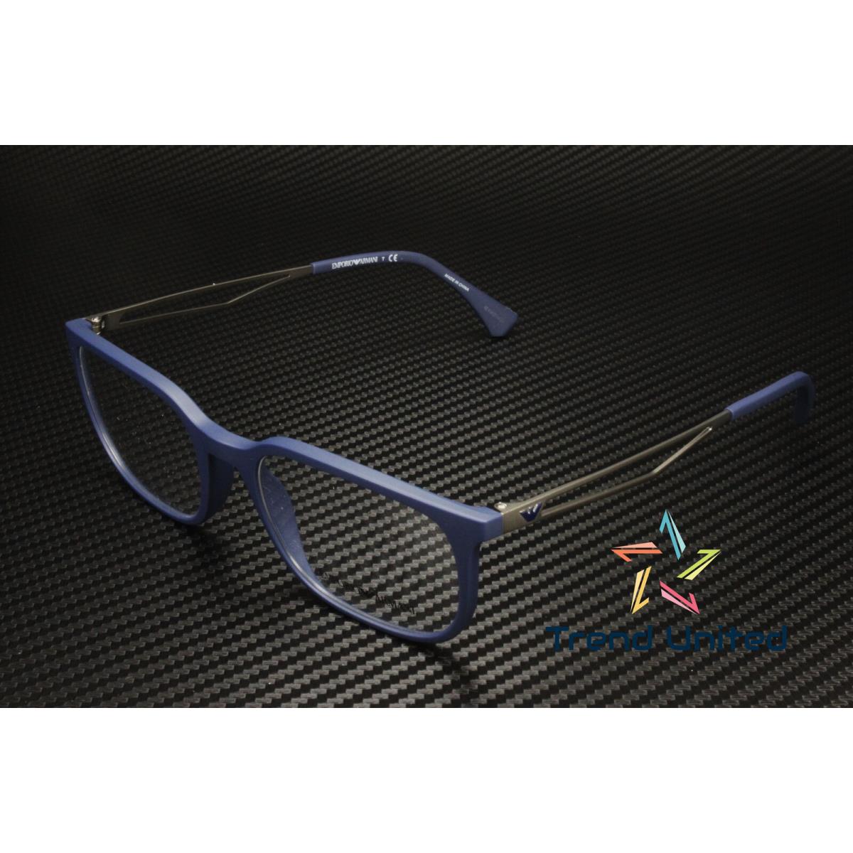 Emporio Armani EA3174 5088 Matte Blue Demo Lens 54 mm Men`s Eyeglasses