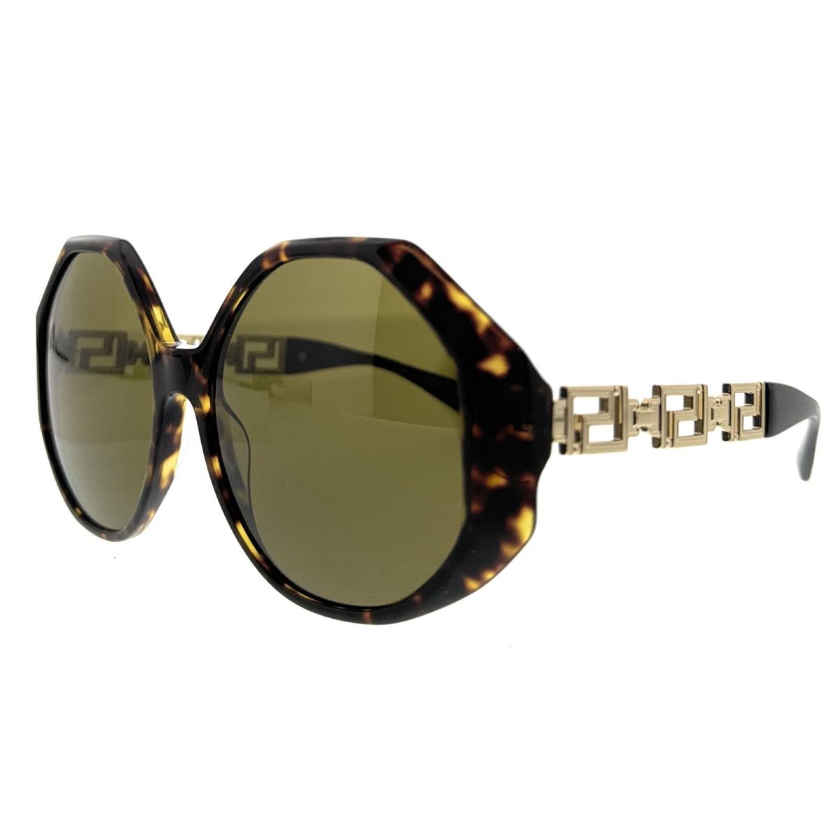 Versace VE4395 59 Dark Brown Havana Sunglasses