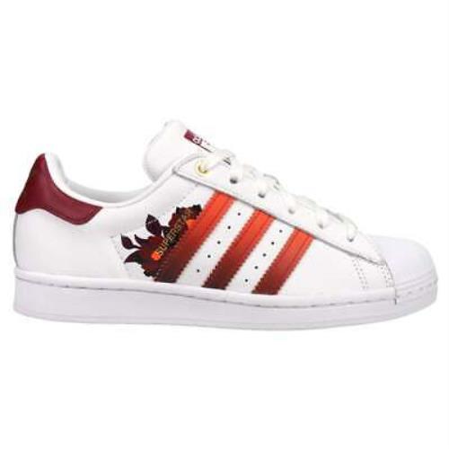 Adidas FW2527 Superstar Womens Sneakers Shoes Casual - Red White