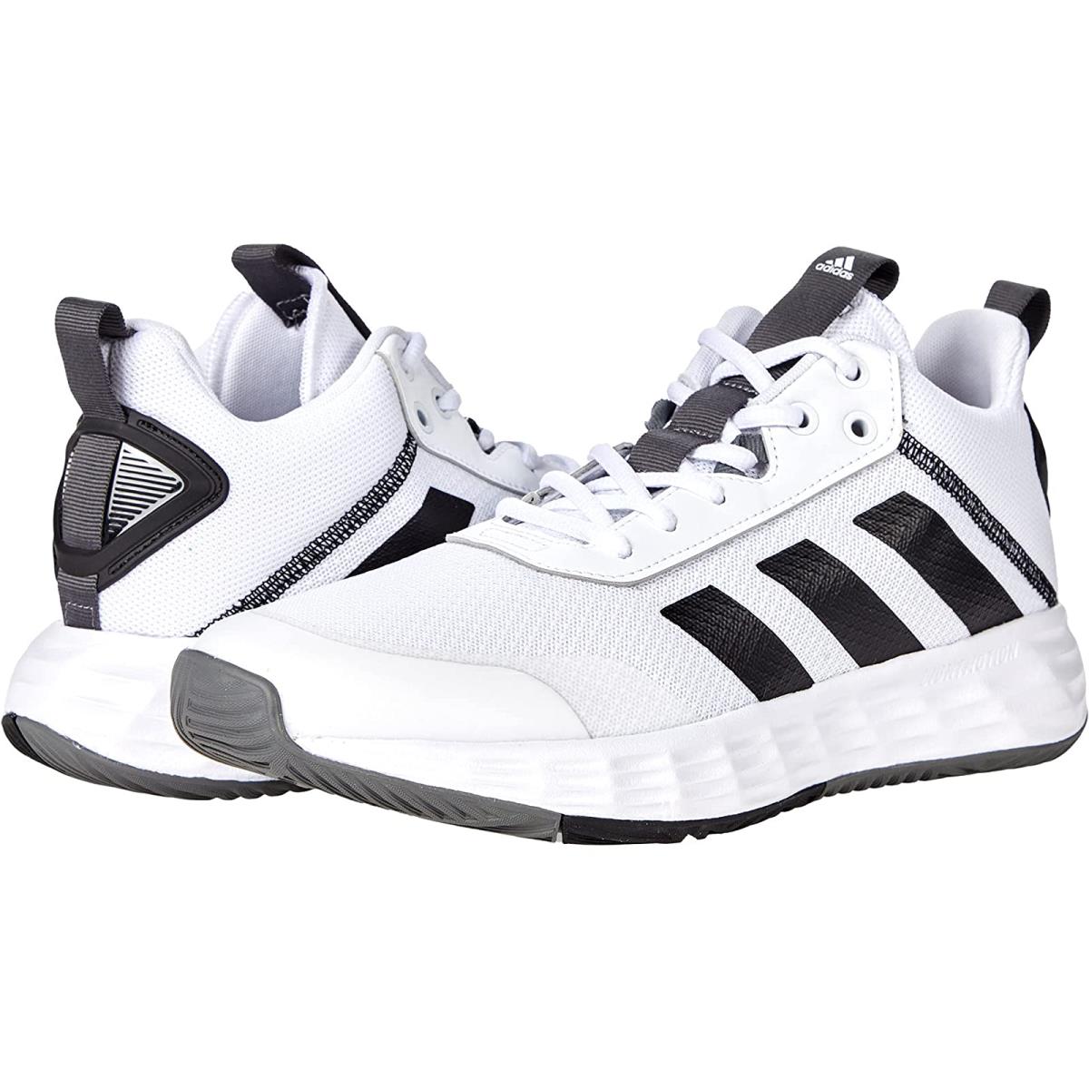 Man`s Sneakers Athletic Shoes Adidas Own The Game 2.0 Basketball Shoes White/Black/Grey