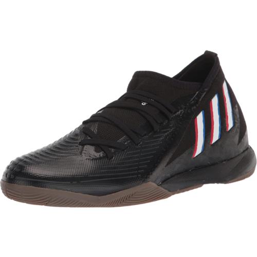 Adidas Unisex Edge.3 Indoor Soccer Shoe Core Black/White/Vivid Red