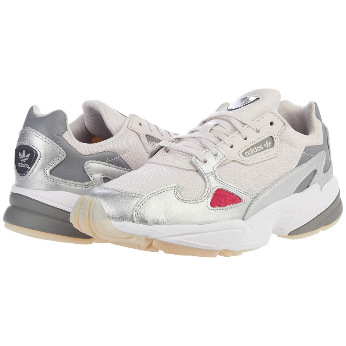 Woman`s Sneakers Athletic Shoes Adidas Falcon Orchid Tint/Orchid Tint/Silver Metallic