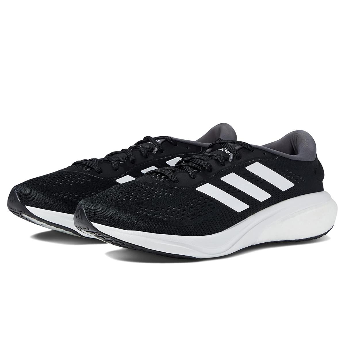 Man`s Sneakers Athletic Shoes Adidas Running Supernova 2 Black/White/Grey