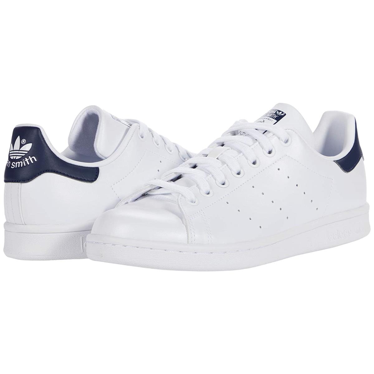 Woman`s Sneakers Athletic Shoes Adidas Originals Stan Smith Footwear White/Collegiate Navy/Footwear White