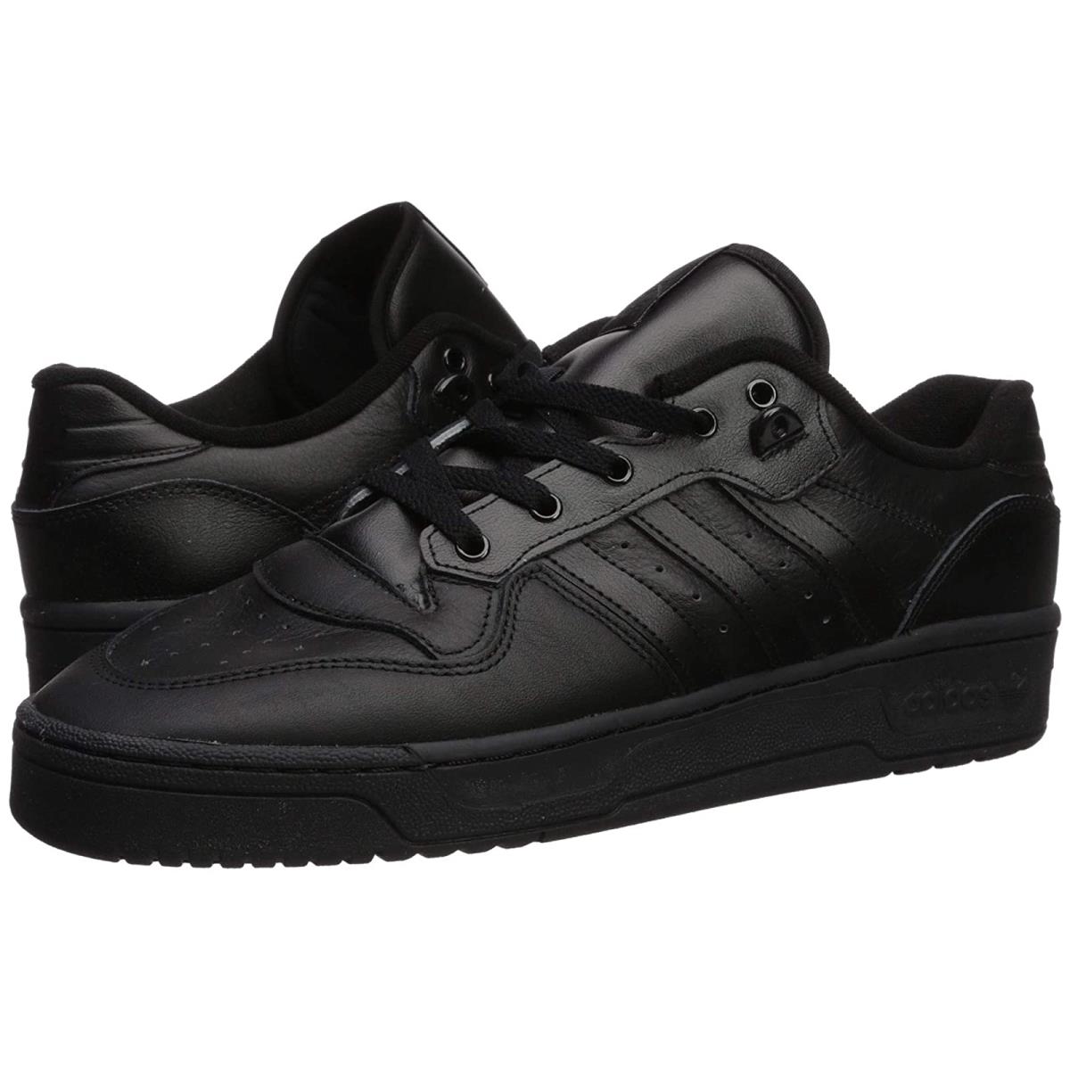 Man`s Sneakers Athletic Shoes Adidas Rivalry Low Core Black/Core Black/Footwear White