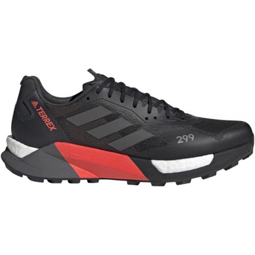 Adidas Terrex Agravic Ultra Trail Running Shoes Men`s Core Black/Grey Five/Solar Red