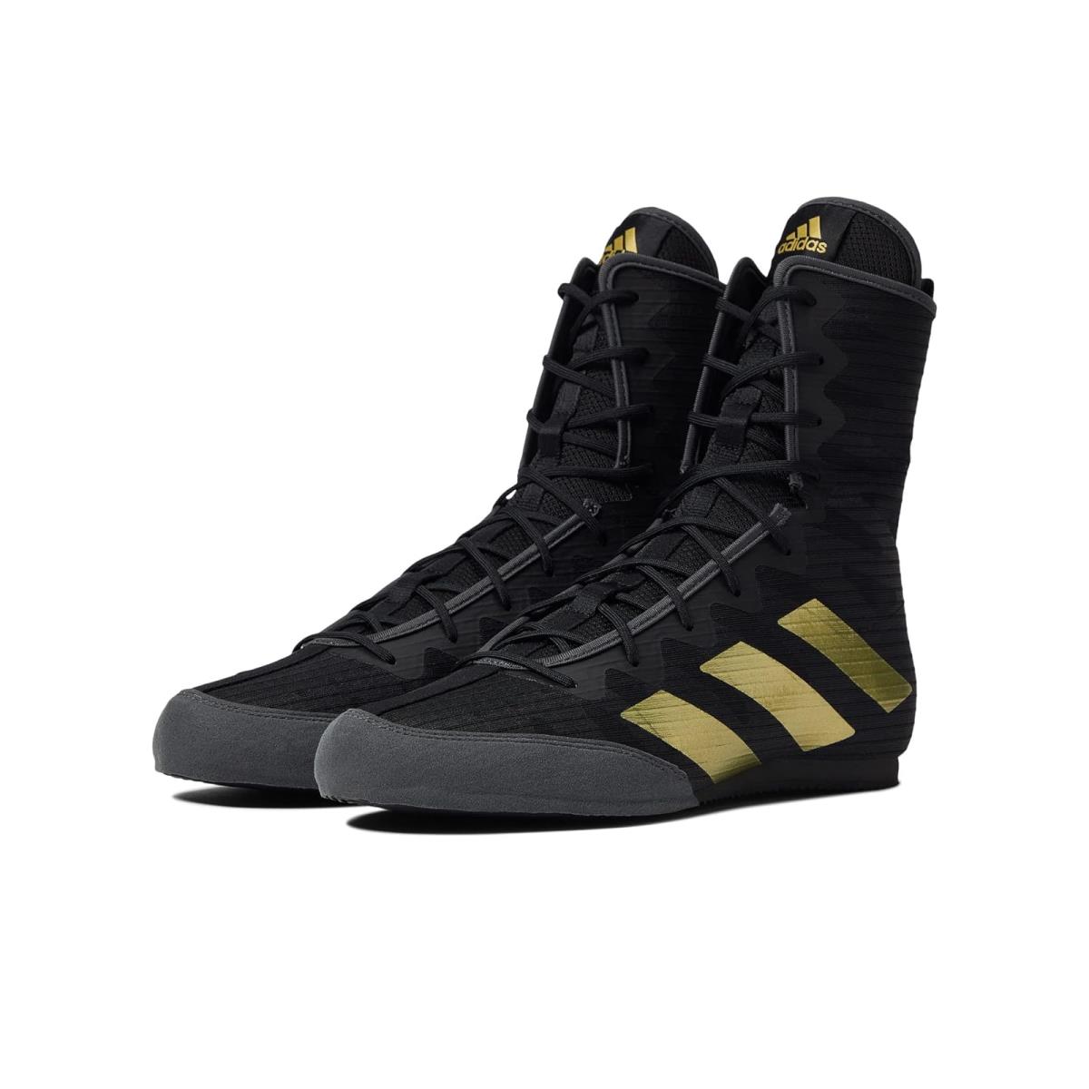 Unisex Sneakers Athletic Shoes Adidas Box Hog 4 Black/Gold Metallic/Grey