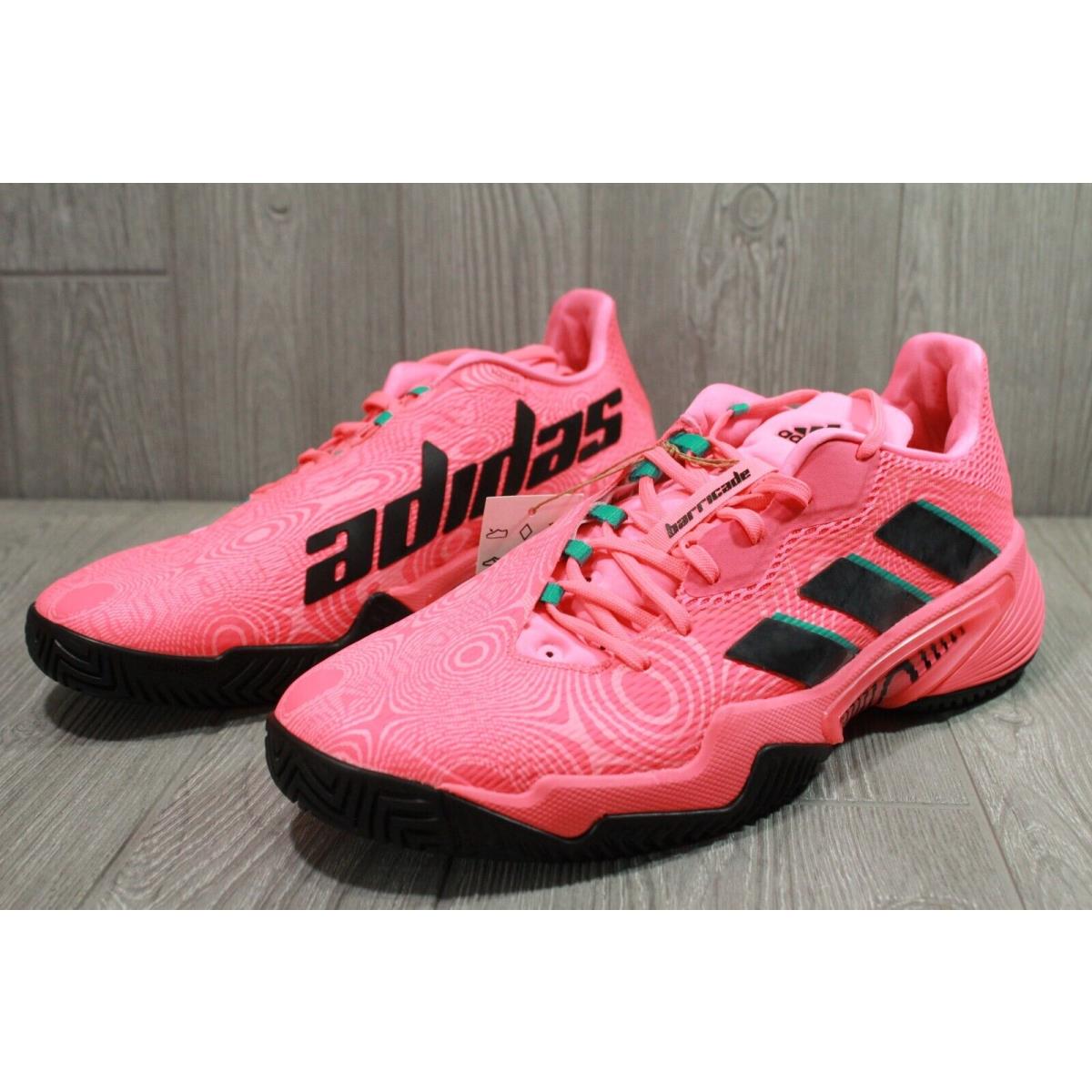 Adidas Tennis Shoes Mens 9.5 - 12 GW5031 Turbo Black Red Shoes | 692740401126 - Adidas shoes Barricade - Black | SporTipTop