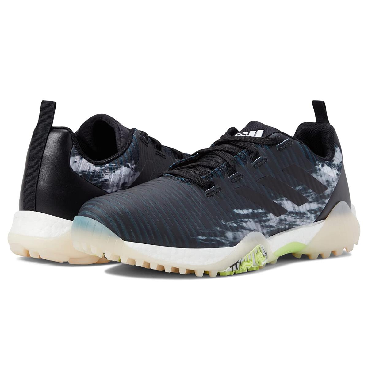 Man`s Sneakers Athletic Shoes Adidas Golf Codechaos Core Black/Core Black/Pulse Lime