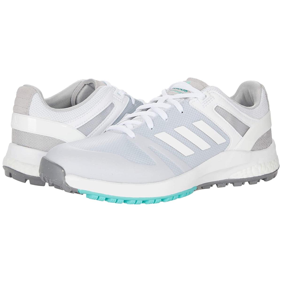 Woman`s Sneakers Athletic Shoes Adidas Golf Eqt SL White/White/Acid Mint