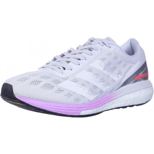 Adidas Womens Adizero Boston 9 Running Sneakers Shoes - Grey