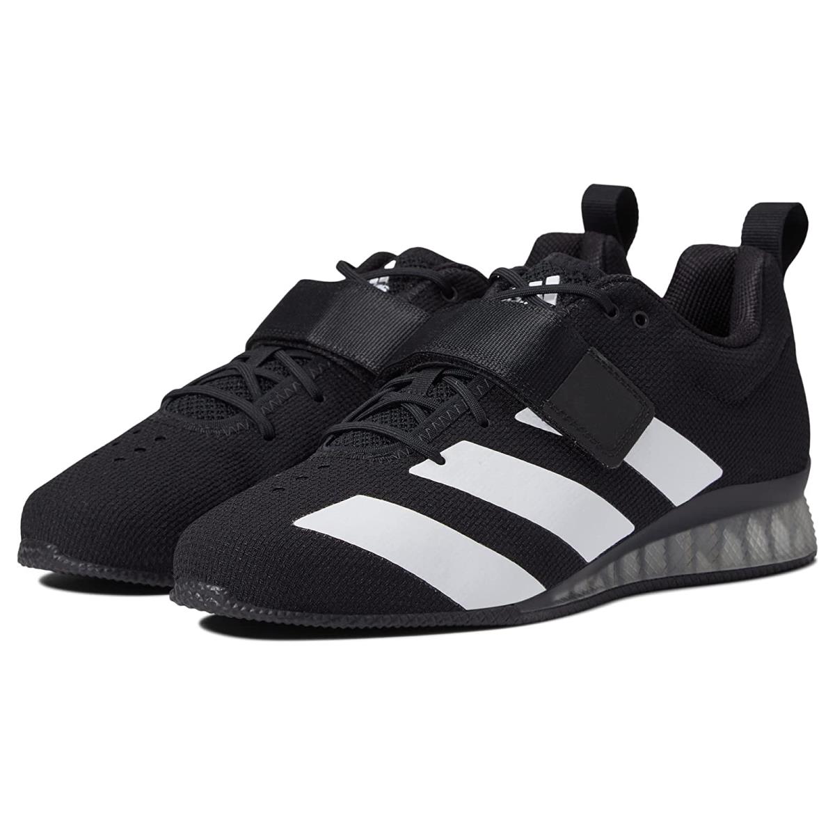Man`s Sneakers Athletic Shoes Adidas Adipower Weightlifting II Black/White/White