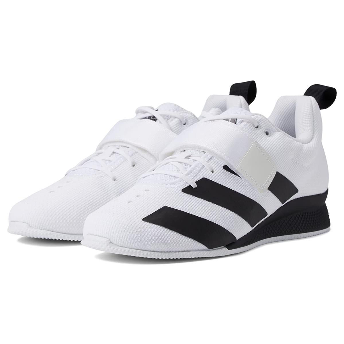 Man`s Sneakers Athletic Shoes Adidas Adipower Weightlifting II White/Black/Black
