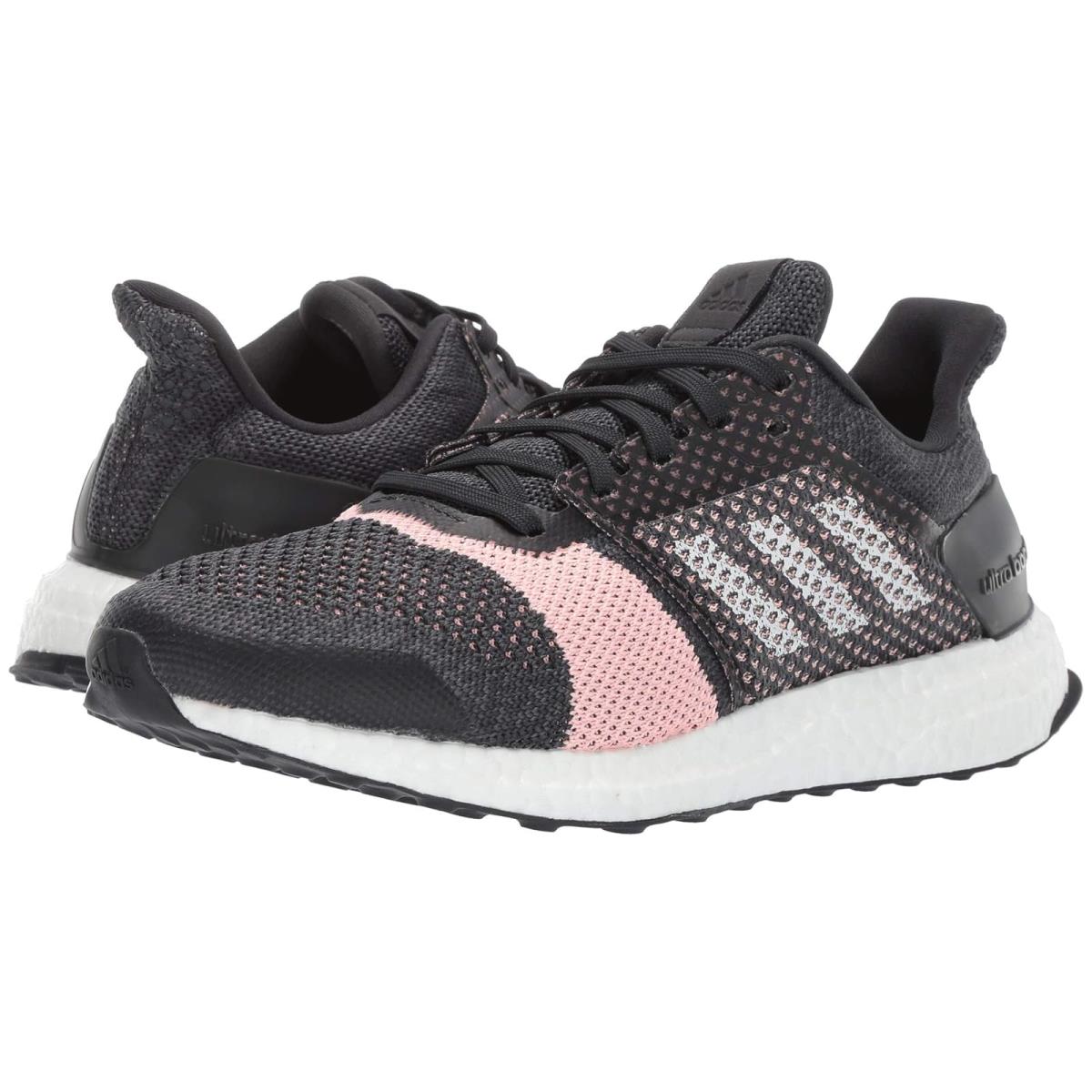 Woman`s Sneakers Athletic Shoes Adidas Ultraboost ST Carbon/White/Grey