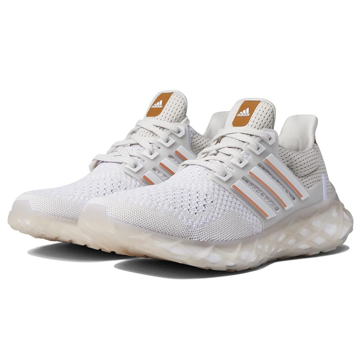Woman`s Sneakers Athletic Shoes Adidas Running Ultraboost Web Alphaskin Grey One/White/Copper Metallic