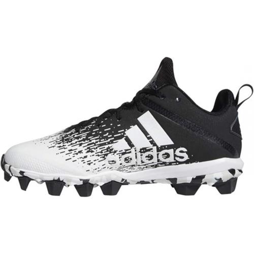 Adidas Men`s Adizero Spark Mid Football Shoe Black/Black/White