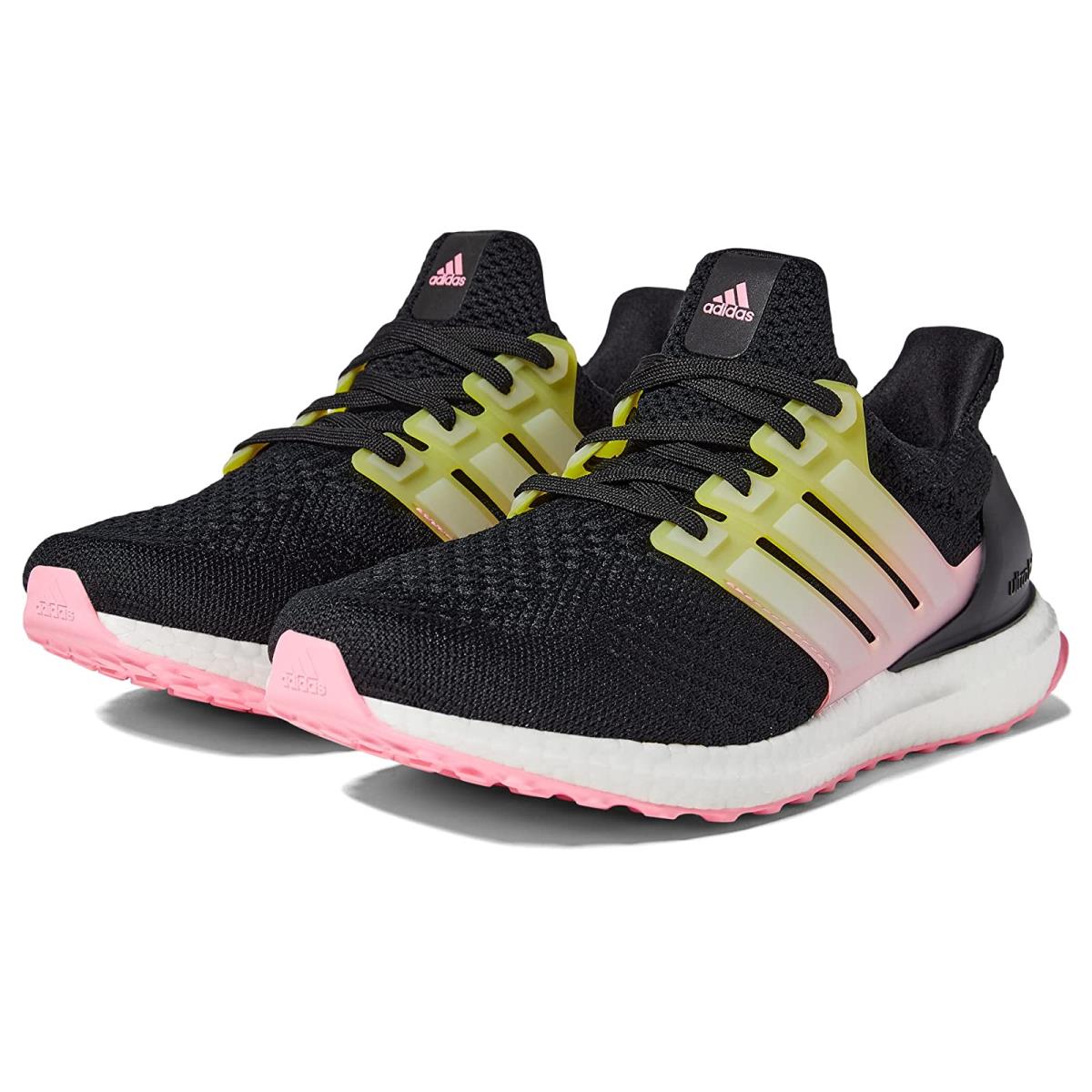 Woman`s Sneakers Athletic Shoes Adidas Running Ultraboost 5.0 Black/White/Beam Pink