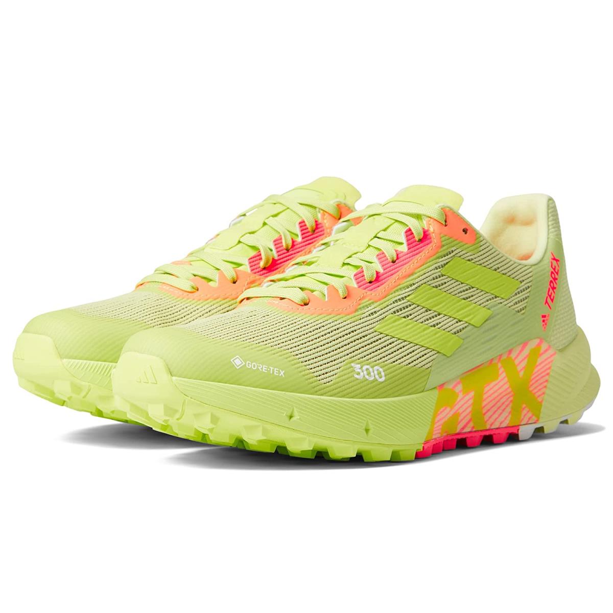 Woman`s Shoes Adidas Outdoor Terrex Agravic Flow 2 Gtx Almost Lime/Pulse Lime/Turbo