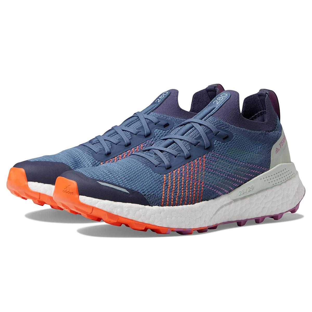 Woman`s Sneakers Athletic Shoes Adidas Outdoor Terrex Two Ultra Primeblue Altered Blue/Magic Grey Metallic/Pulse Lilac