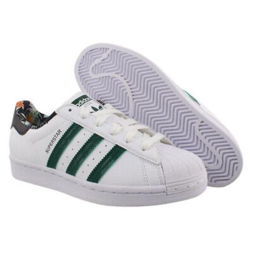 Adidas Superstar Womens Shoes Size 5.5 Color: White/dk Green