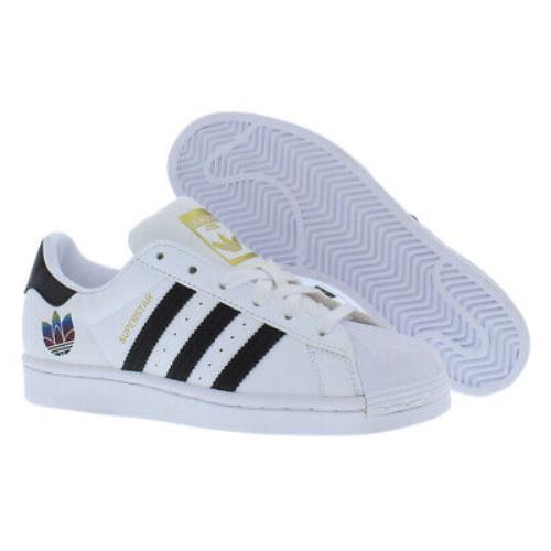 Adidas Superstar Womens Shoes Size 5.5 Color: White/black/gold Metallic