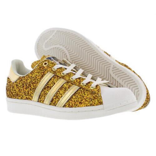 Adidas Superstar Womens Shoes Size 6.5 Color: Yellow Gold/gold/white
