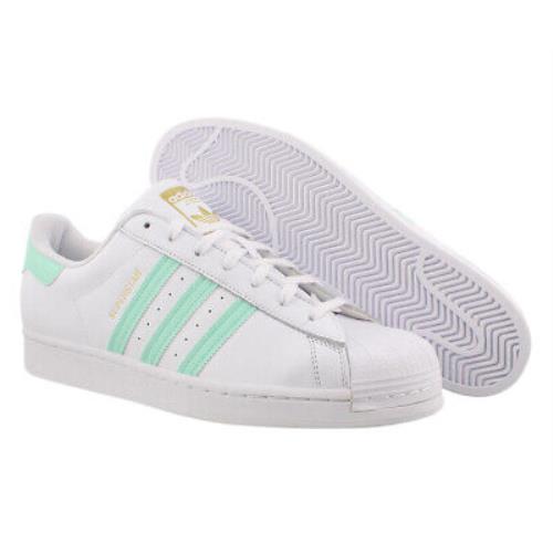 Adidas Superstar Mens Shoes Size 13 Color: White/teal