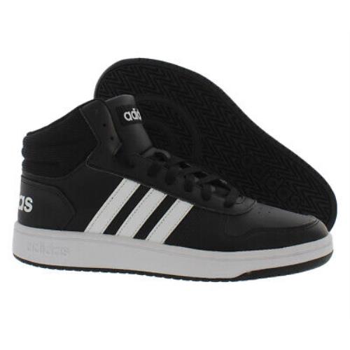 Adidas Hoops 2.0 Mid Mens Shoes Size 8 Color: Black/white