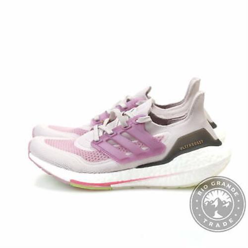 Adidas Ultraboost 21 Running Shoe Ce Purple / White / Rose Womens 7
