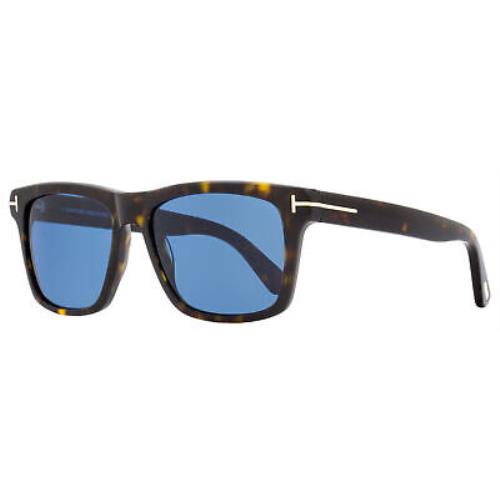 Tom Ford Rectangular Sunglasses TF906 Buckley-02 52V Dark Havana 56mm FT0906