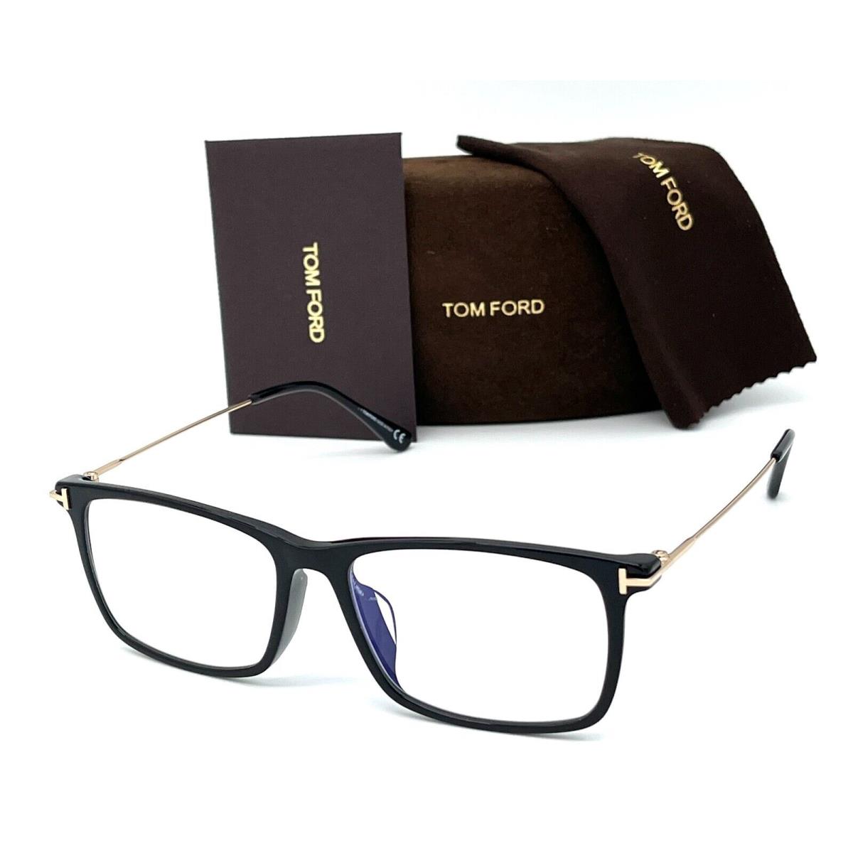 Tom Ford eyeglasses  - Shiny Black Frame, Blue Block Lens 0