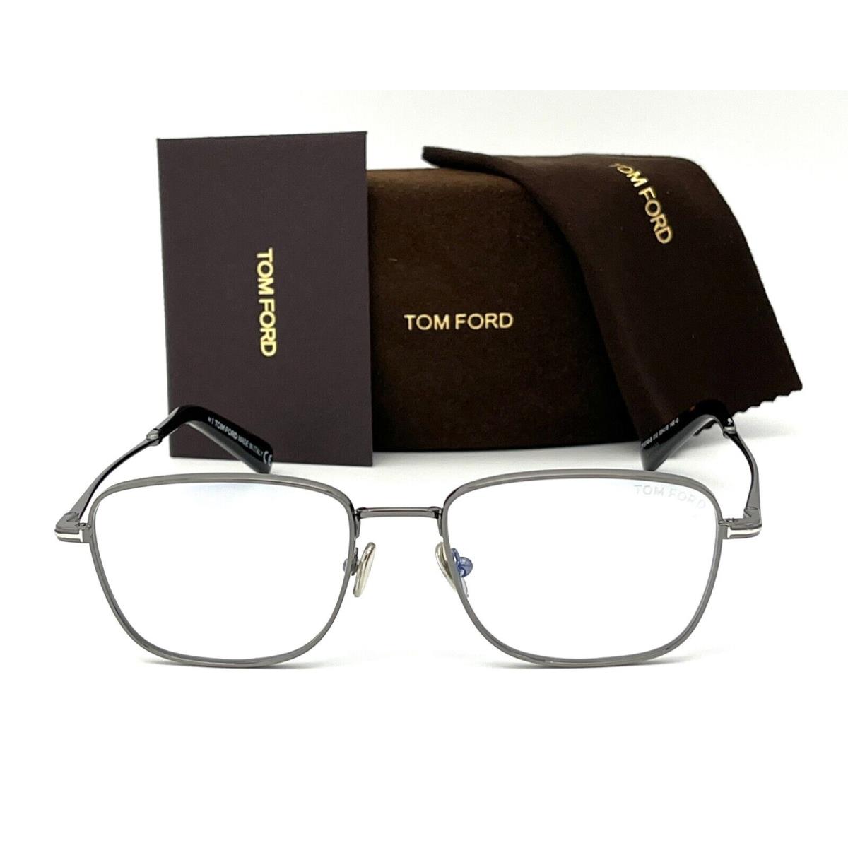 Tom Ford eyeglasses  - Dark Ruthenium Frame, Blue Block Lens 0