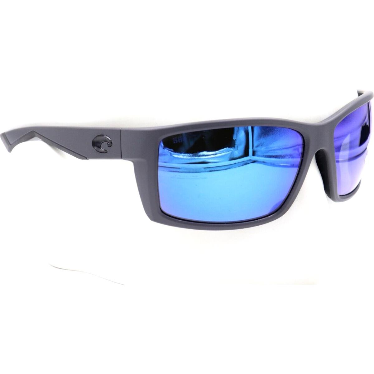 Costa Del Mar Reefton Matte Gray Blue 580G Sunglasses 06S9007 90073364