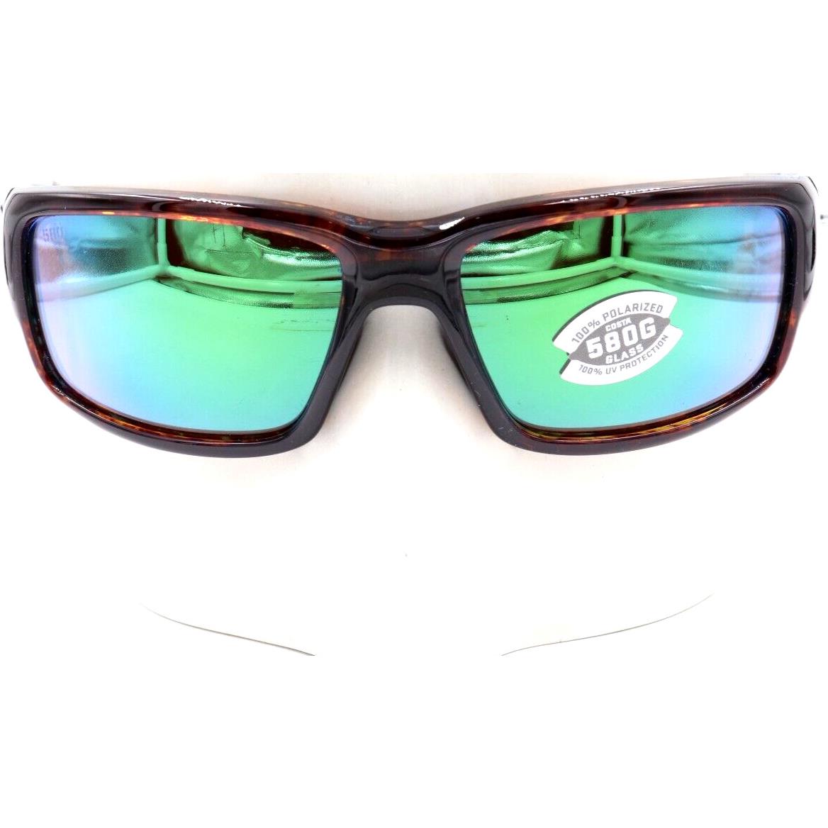 Costa Del Mar Fantail Tortoise Green Glass Sunglasses 580G 06S9006 90063559