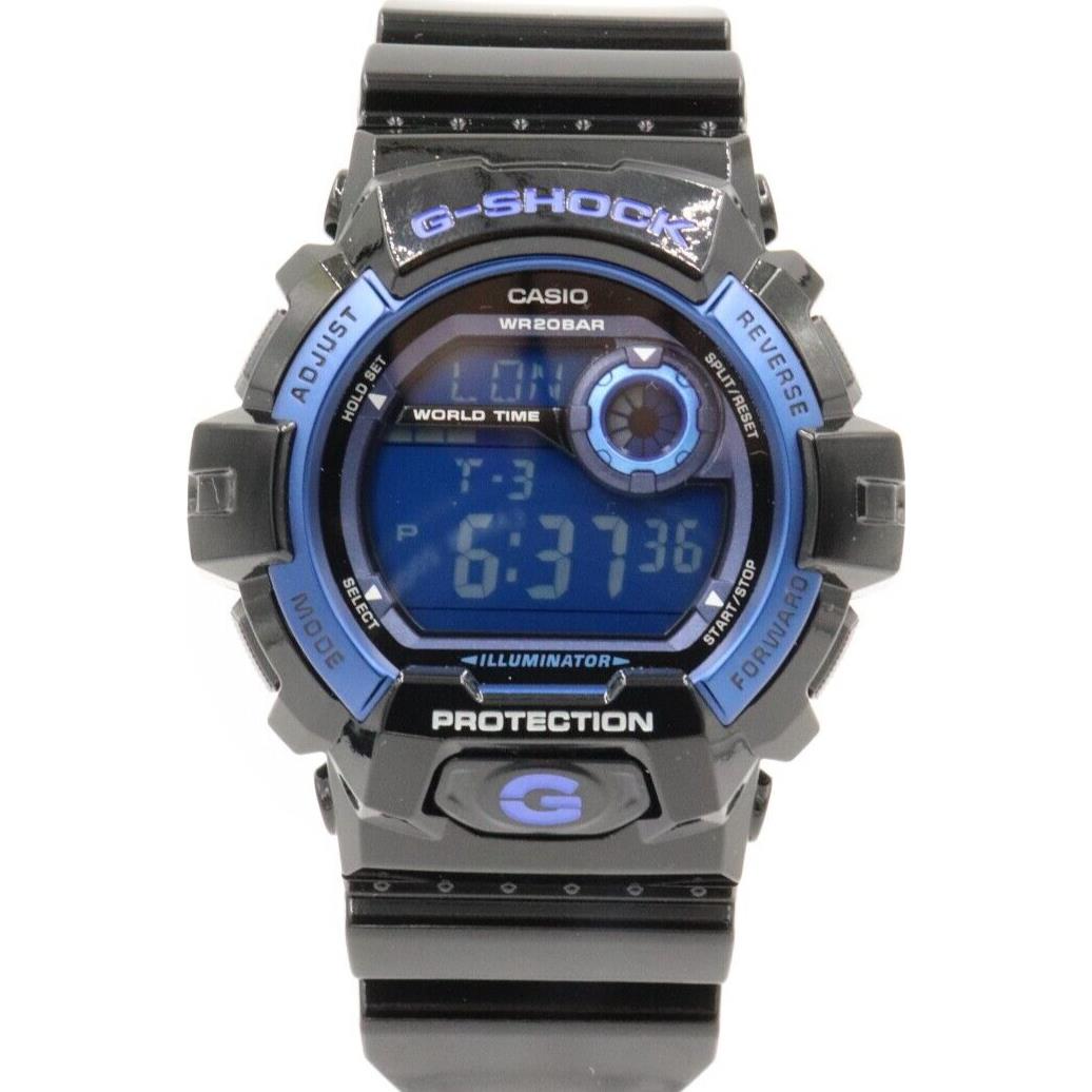 Casio G-shock Chronograph Digital Men Shiny Black Watch 52mm G8900A-1