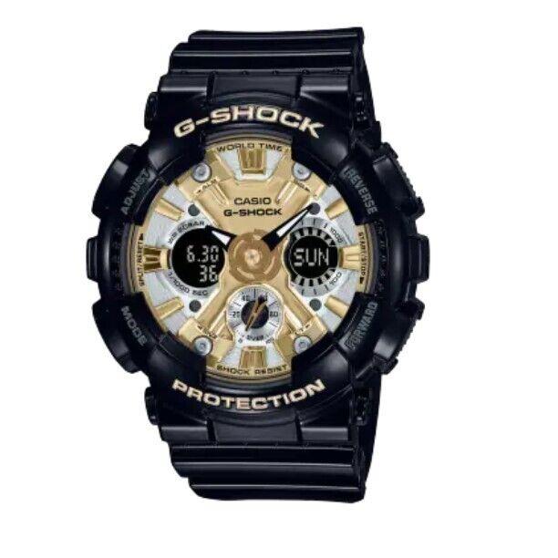 Casio G-shock Analog-digital Magnetic Resistant Gold Dial Watch GMAS120GB-1A