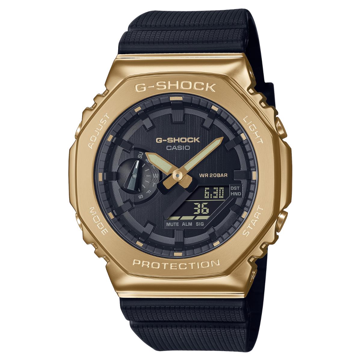 Casio G-shock G-steel Metallic Gold Analog-digital Mens Watch GM-2100G-1A9