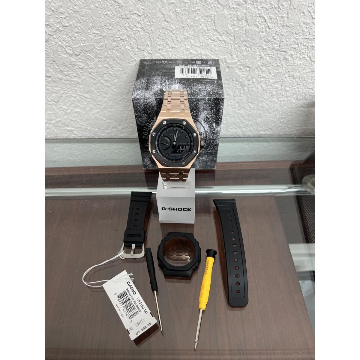 Casio G-shock GA2100 Rose Gold Casio Oak AP Royal Oak Style Limited Edition