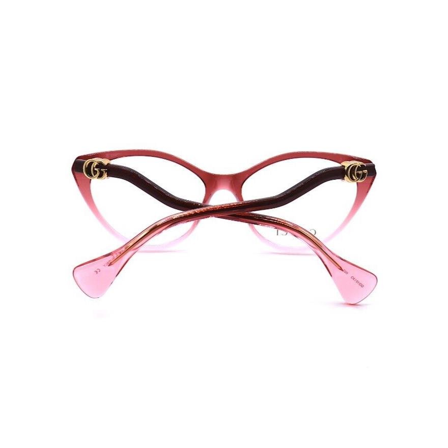 Gucci eyeglasses  - BURGUNDY Frame 4