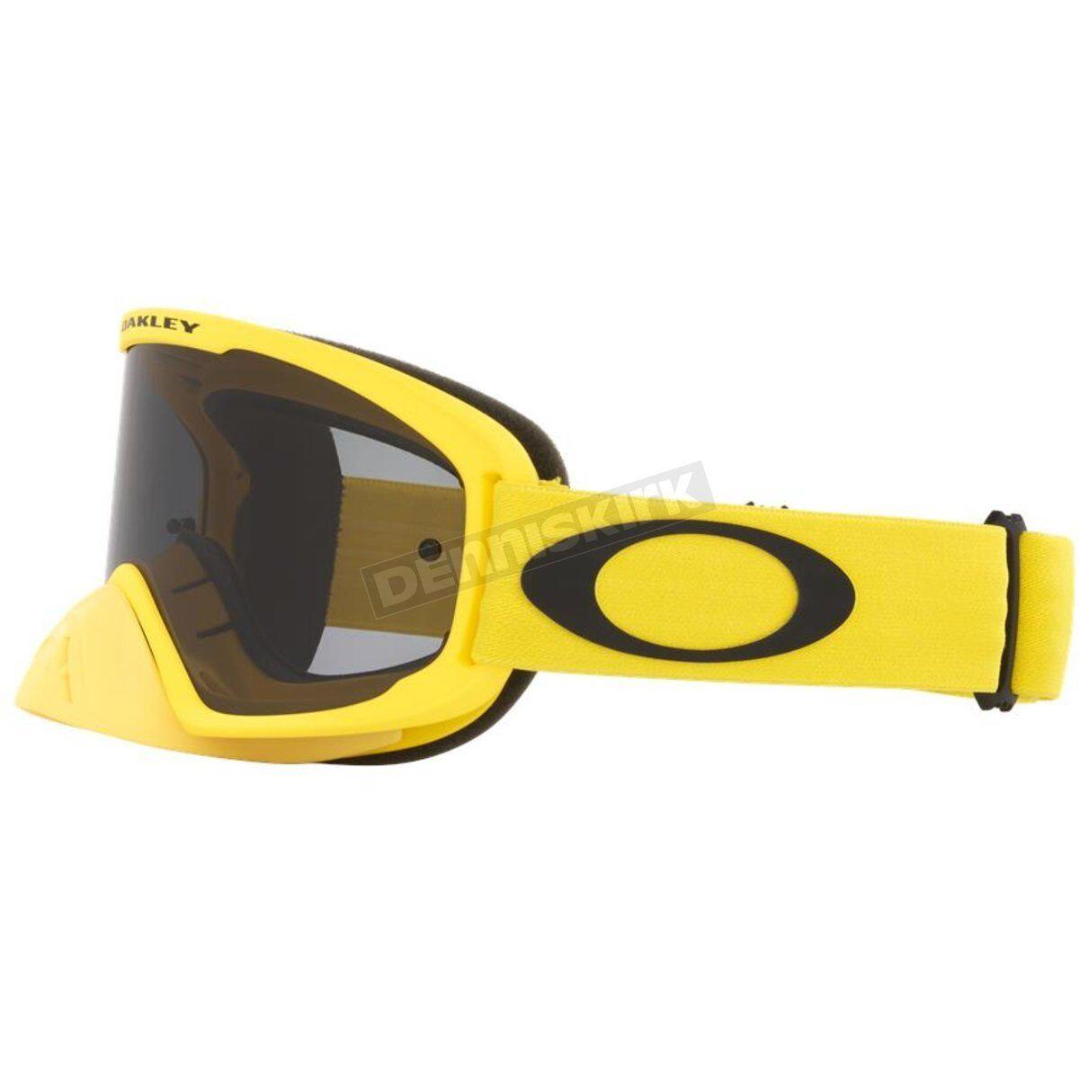 Oakley Yellow O-frame 2.0 Pro MX Moto Goggles W/dark Grey Lens - 0OO7115 711535 - Frame: Yellow, Lens: Dark Gray