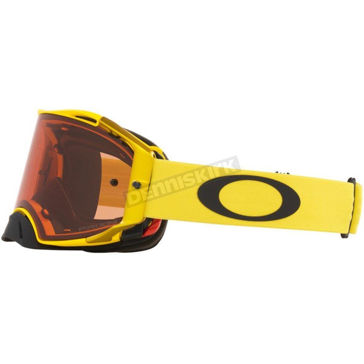 Oakley Yellow Airbrake MX Moto Goggles W/prizm Bronze Lens - 0OO7046 7046A6