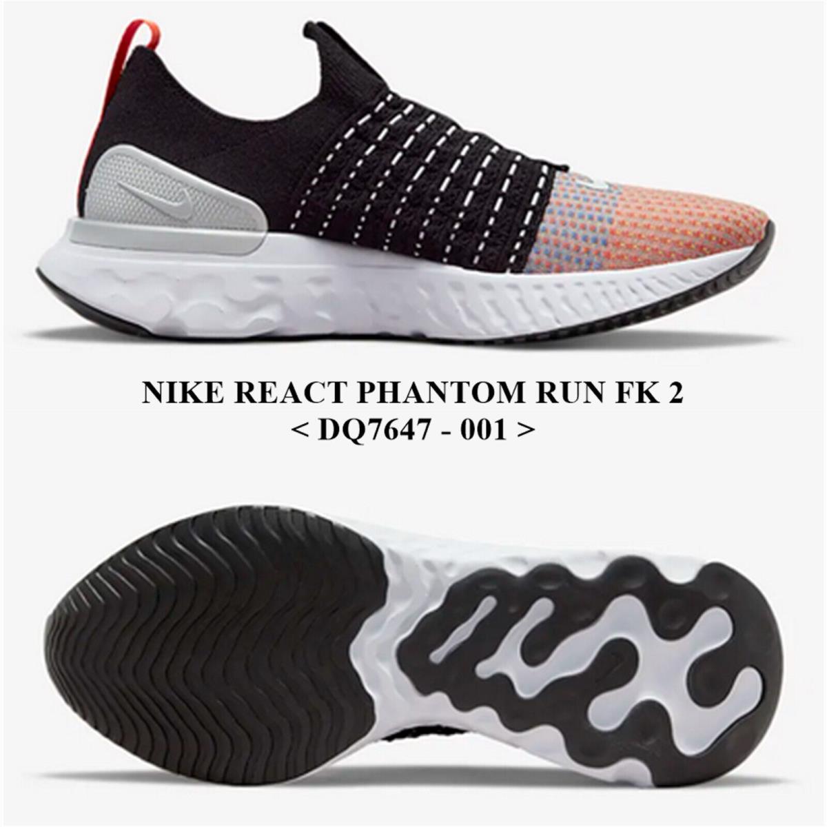 Nike shoes React Phantom - Black-White -Orange 0