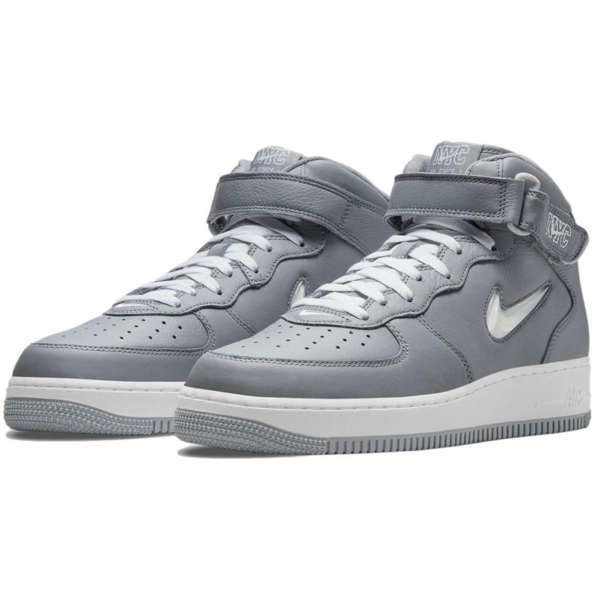 Nike Air Force 1 Mid Jewel QS `nyc - Cool Grey` Men`s Shoes Sneakers DH5622-001