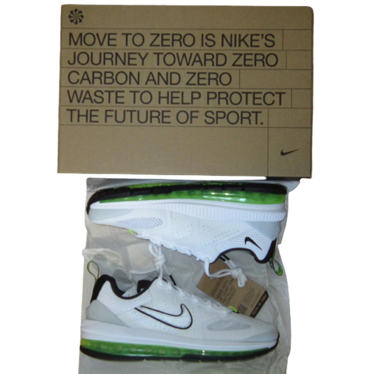 Nike Air Max Genome Men Shoes White/black/volt/pure Platinum Sz DB0249-100 White/Black/Volt/Pure Platinum
